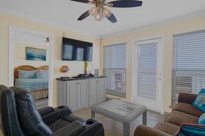 Condo, 1 Bedroom | Living area - Seascape 1208 1 Bedroom Condo (Galveston)