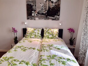 1 chambre, fer et planche à repasser, Wi-Fi, literie fournie