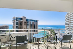 Condo, 1 Bedroom | Balcony - Ilikai Tower One Bedroom Lagoon View Waikiki Condos With Lanai & Free Wifi (Honolulu)