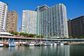 Condo, 1 Bedroom | Marina - Ilikai Tower One Bedroom Lagoon View Waikiki Condos With Lanai & Free Wifi (Honolulu)
