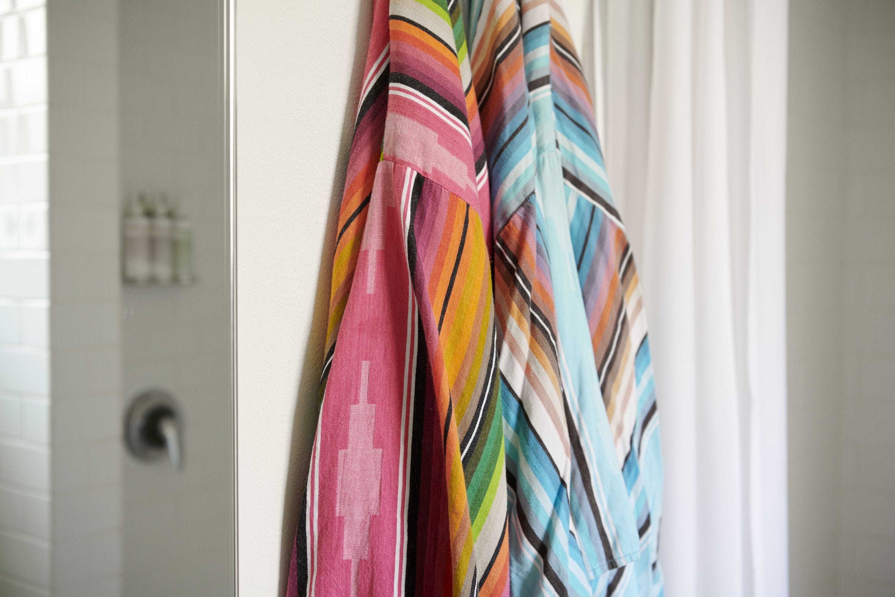 free toiletries, hair dryer, bathrobes, towels