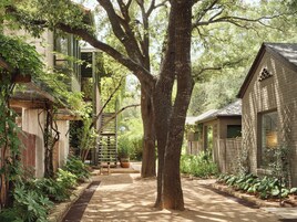 Outdoor wedding area