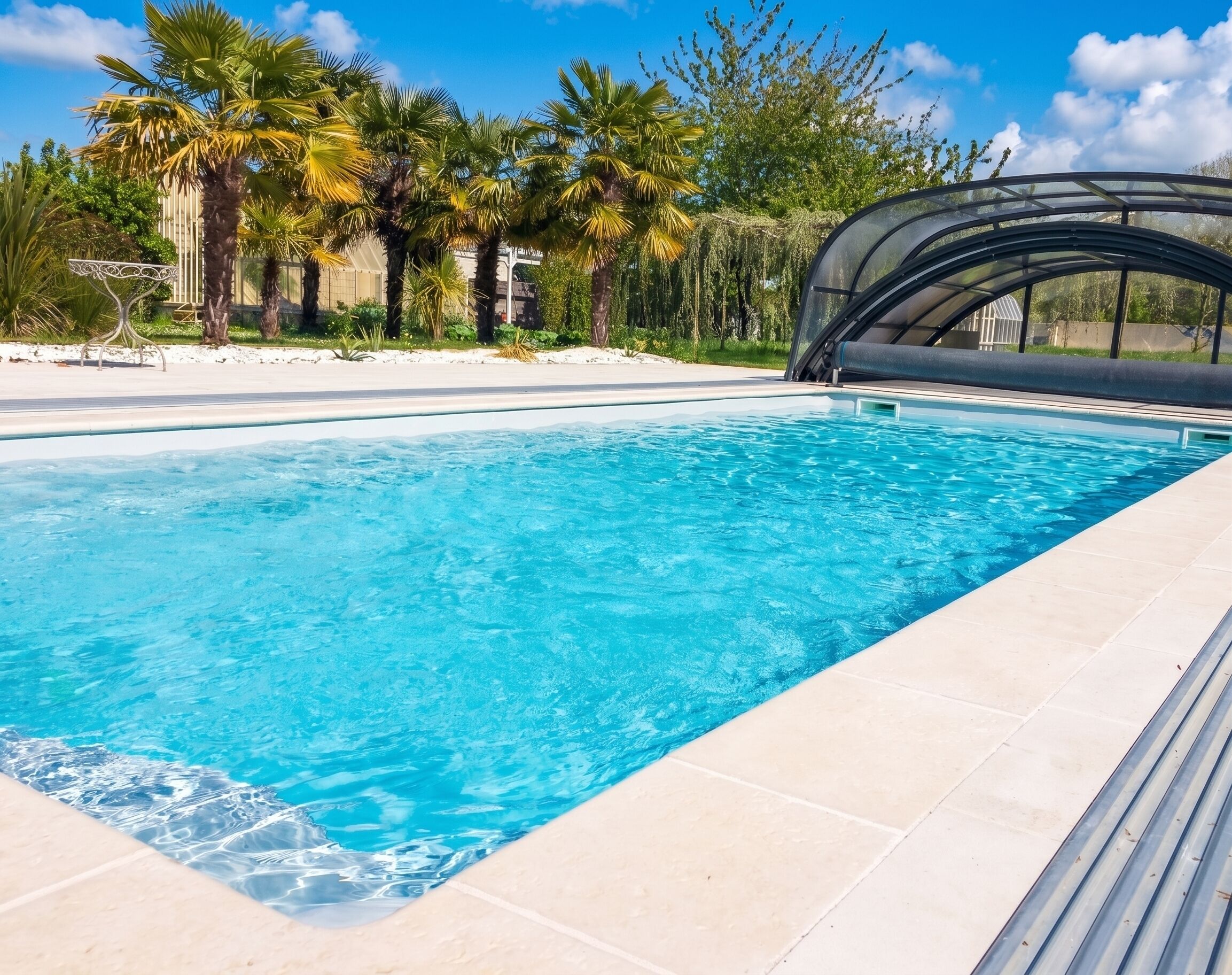 A heated pool