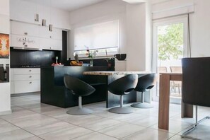 Apartment, 3 Bedrooms, Sea View | Living area | Flat-screen TV - Sea View Maisonette in Chania (Chania)