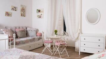 1 bedroom, hypo-allergenic bedding, soundproofing, iron/ironing board