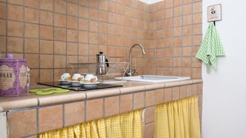 Deluxe Quadruple Room | Private kitchen | Fridge, stovetop, electric kettle, cookware/dishes/utensils