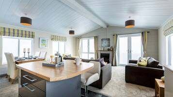 TV connectée, cheminée