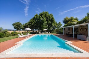 Outdoor pool - Design villa with large swimming pool in the heart of the Tuscan countryside (Cortona)