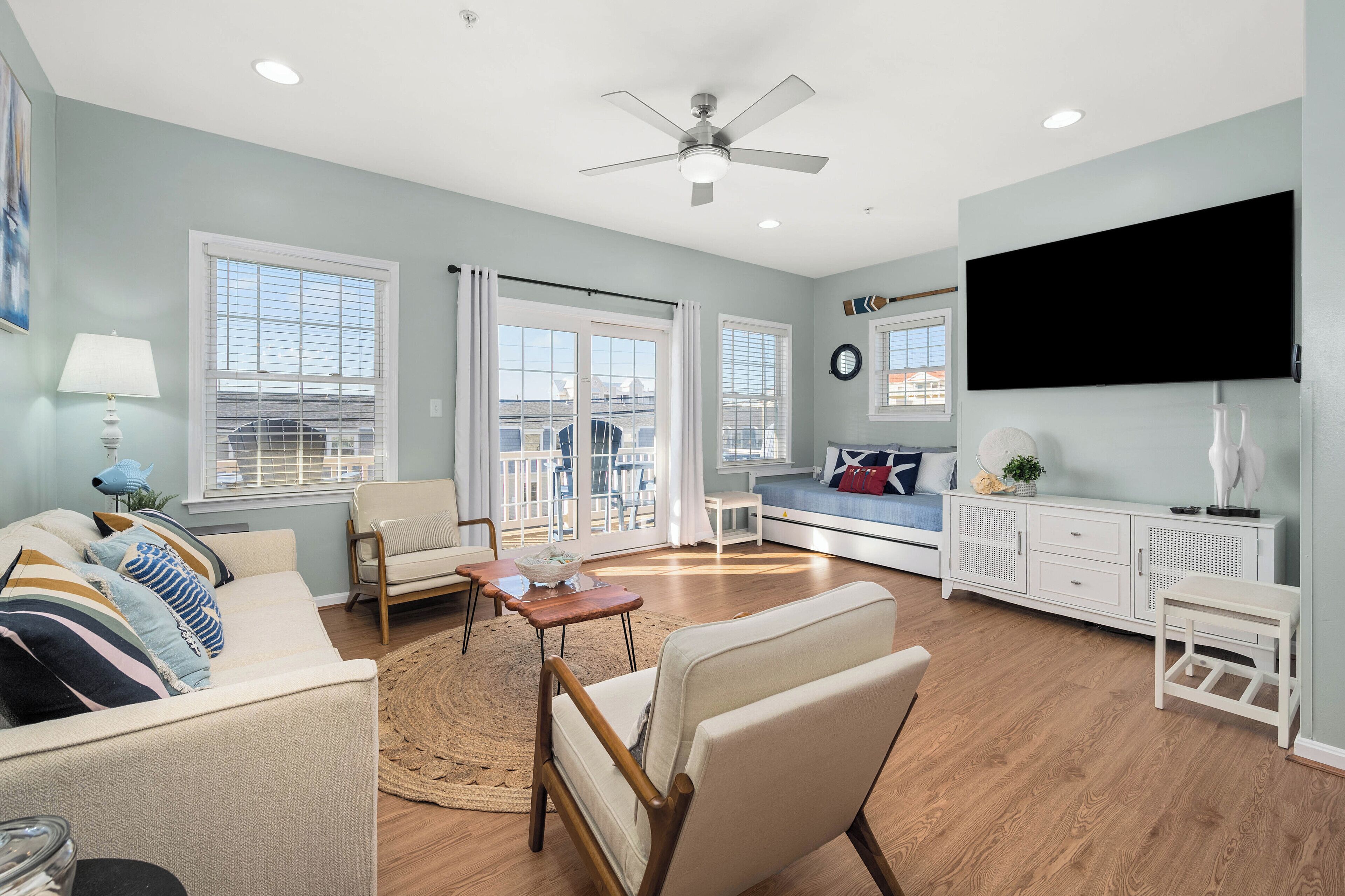 Smart TV, video games, DVD player, books