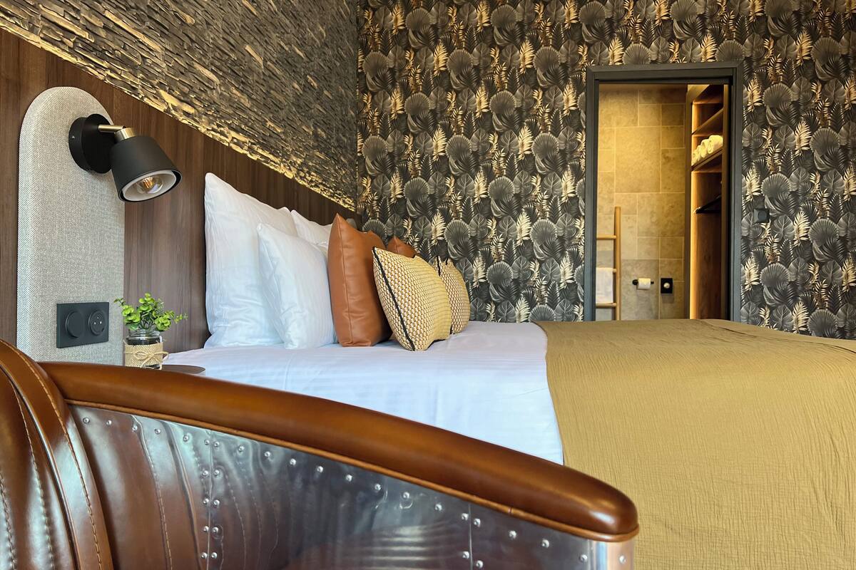 deluxe double room | egyptian cotton sheets, premium bedding, memory-foam beds, in-room safe