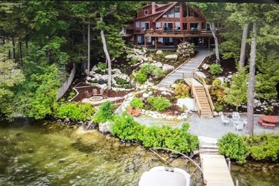 Stunning Waterfront Home with Boat Dock, swim, boating. Bike & skiing nearby.