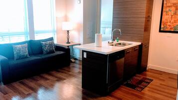 Comfort Apartment, 2 Bedrooms | Living area | TV, Netflix, streaming services
