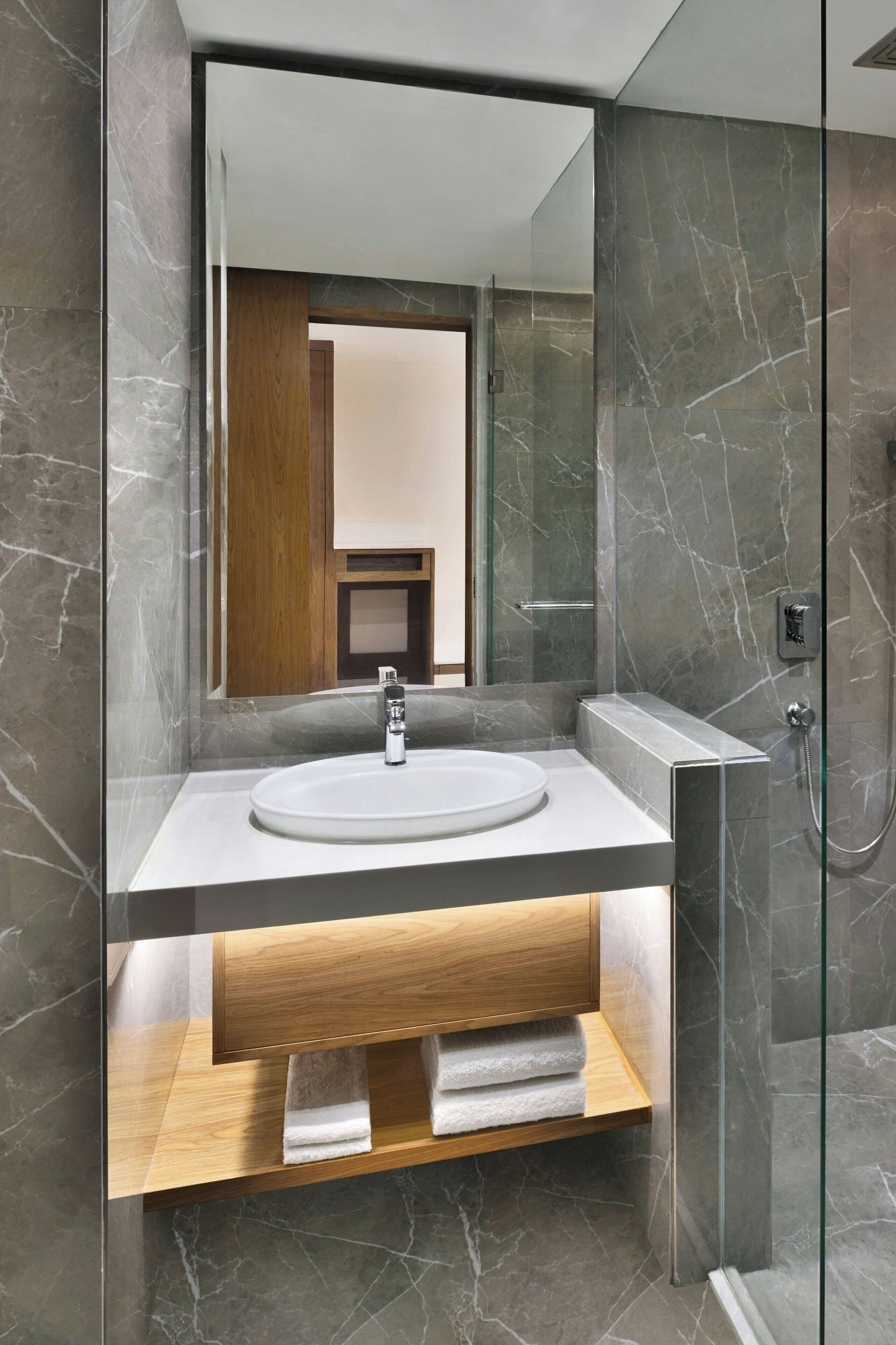 shower, free toiletries, hair dryer, bathrobes