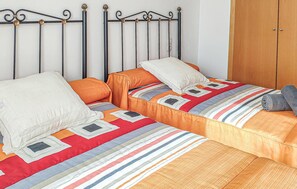 2 bedrooms, bed sheets