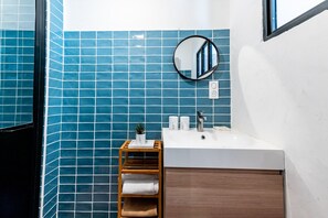 Shower, hair dryer