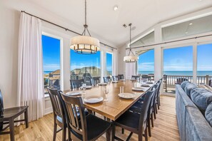 Dining - Premier Oceanfront Dog Friendly w/ Pool, Hot Tub, Elevator, Theater, Much More (Hatteras)