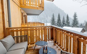 Property grounds - 4-person flat - modern, close to the centre and slopes, terrace (CHATEL)