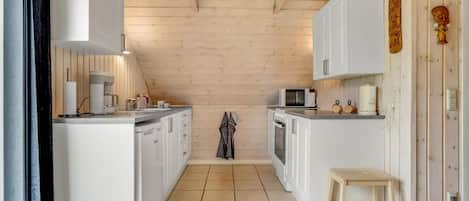 Fridge, stovetop, coffee/tea maker, freezer