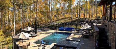 A heated pool