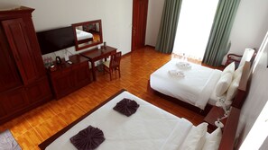 Family Room | Select Comfort beds, free minibar items, in-room safe, desk