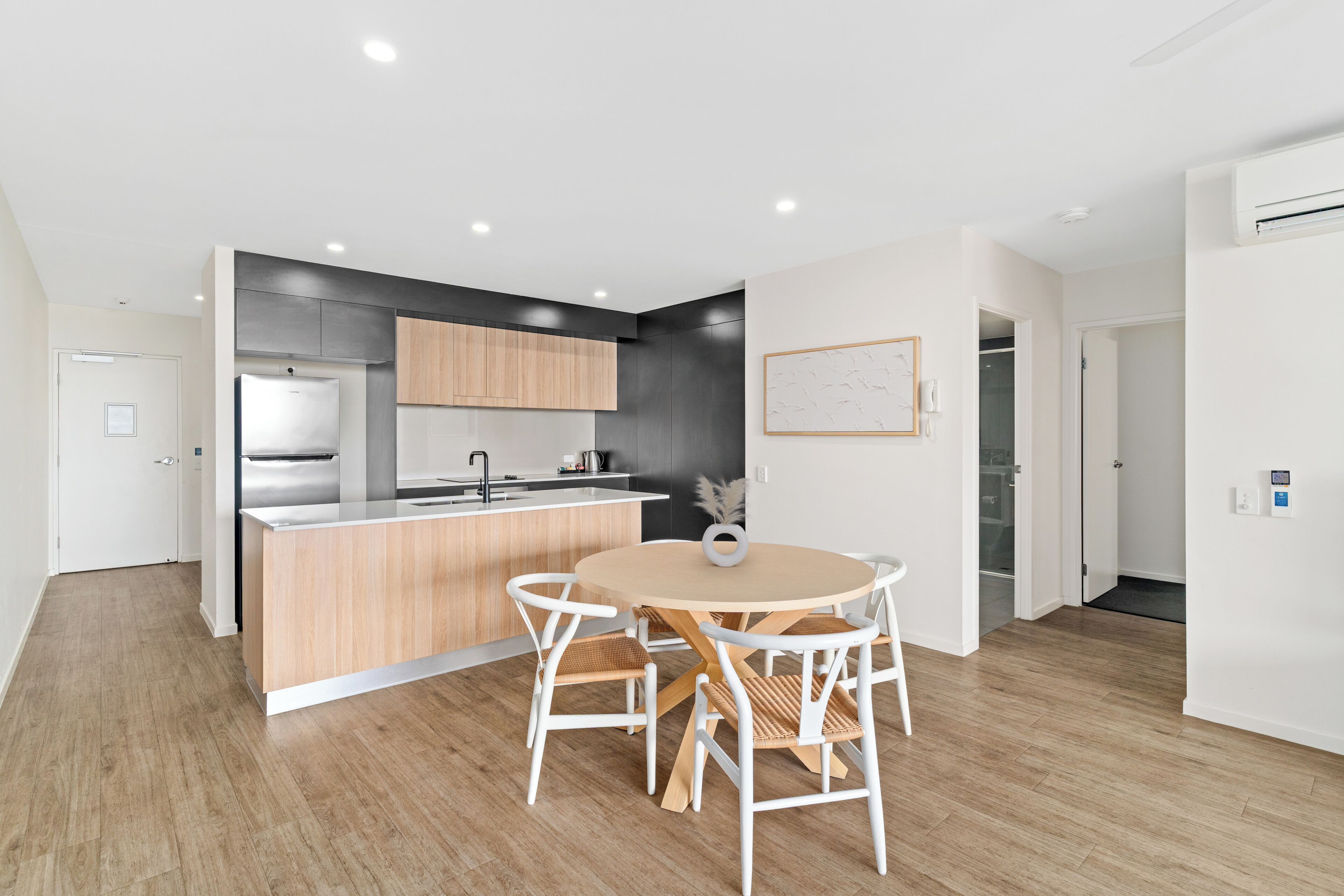 2 Bedroom Apartment | Private kitchen | Fridge, microwave, oven, stovetop