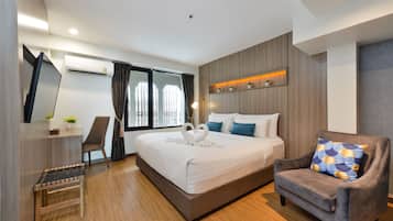 Superior King Room | Down duvets, Select Comfort beds, desk, laptop workspace