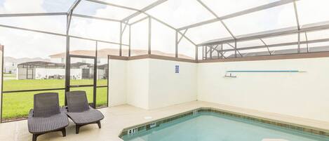 Una piscina climatizada