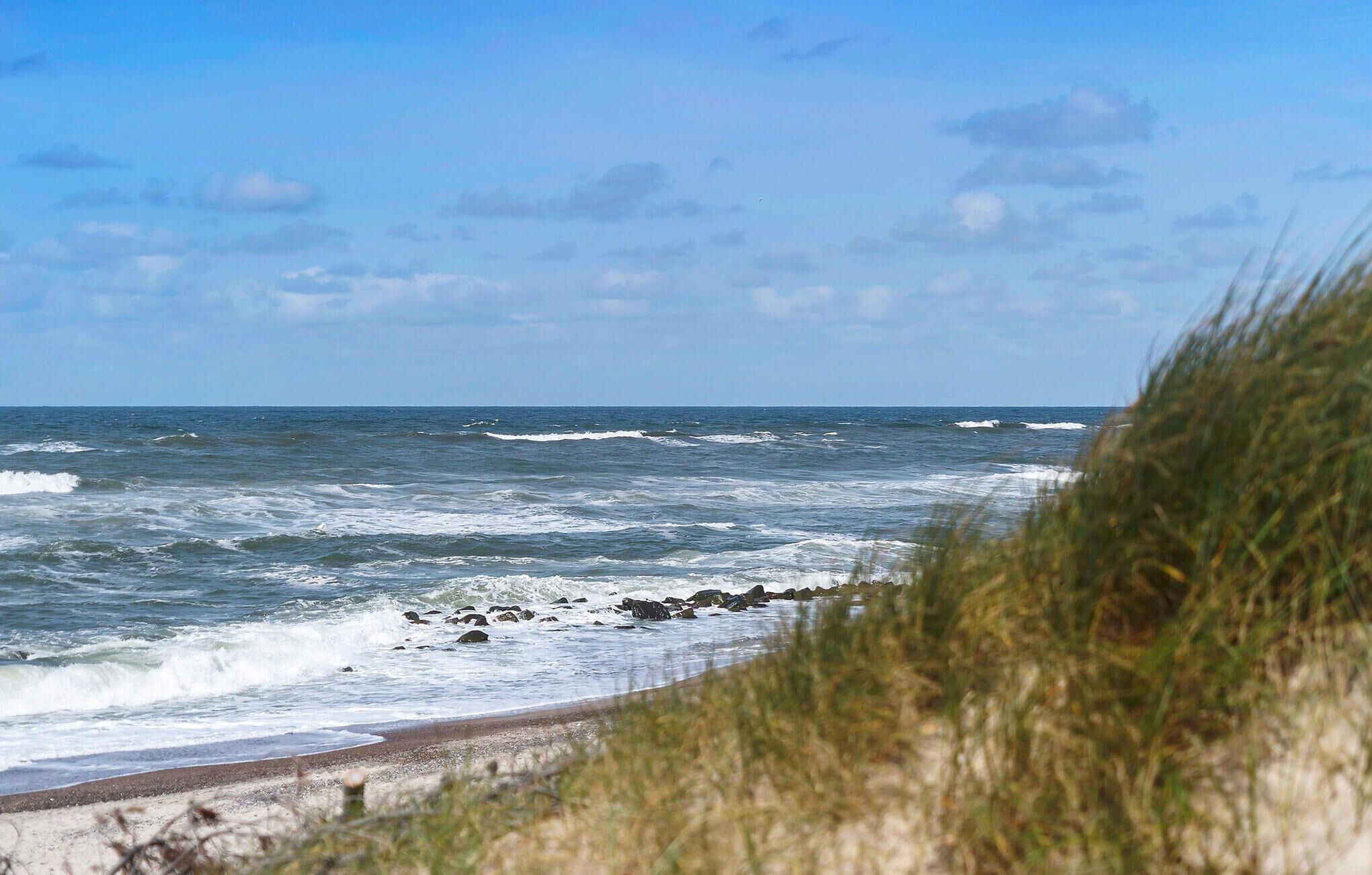 Nær stranden og fisking