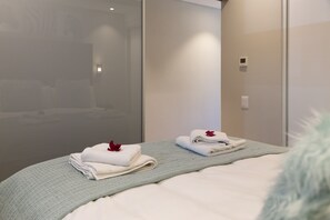 Departamento (1 Bedroom) | 1 habitación, ropa de cama de alta calidad y decoración personalizada 