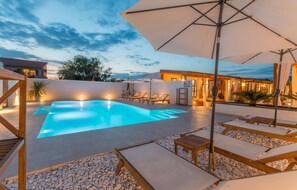 Una piscina climatizada