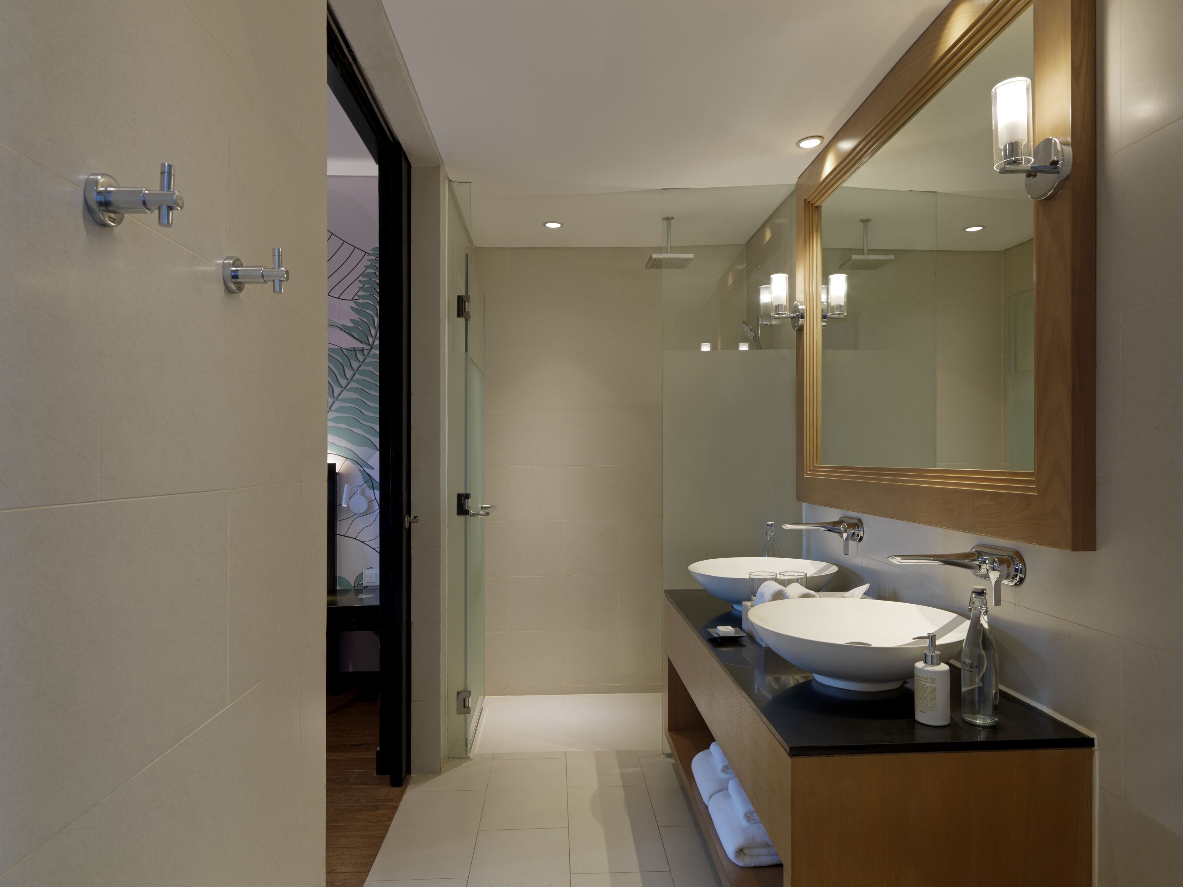 two bedroom suite | bathroom | separate bathtub and shower, deep-soaking bathtub, designer toiletries