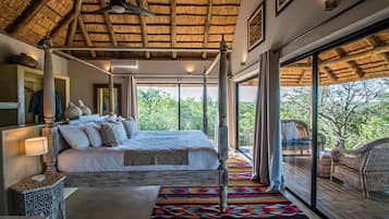 Luxury Baobab Tree Cottage (1) | Premium bedding, Select Comfort beds, minibar, individually decorated