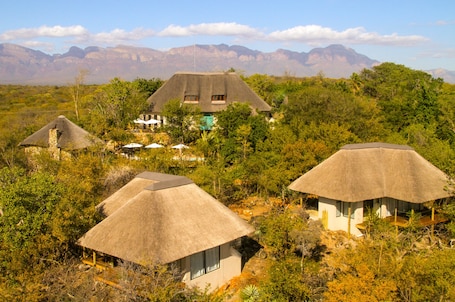 Aerial view. The Wild Blue Lodge SAFARI & SPA