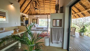 Luxury Baobab Tree Cottage (1) | Premium bedding, Select Comfort beds, minibar, individually decorated