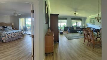 2 bedrooms, iron/ironing board, travel cot, WiFi