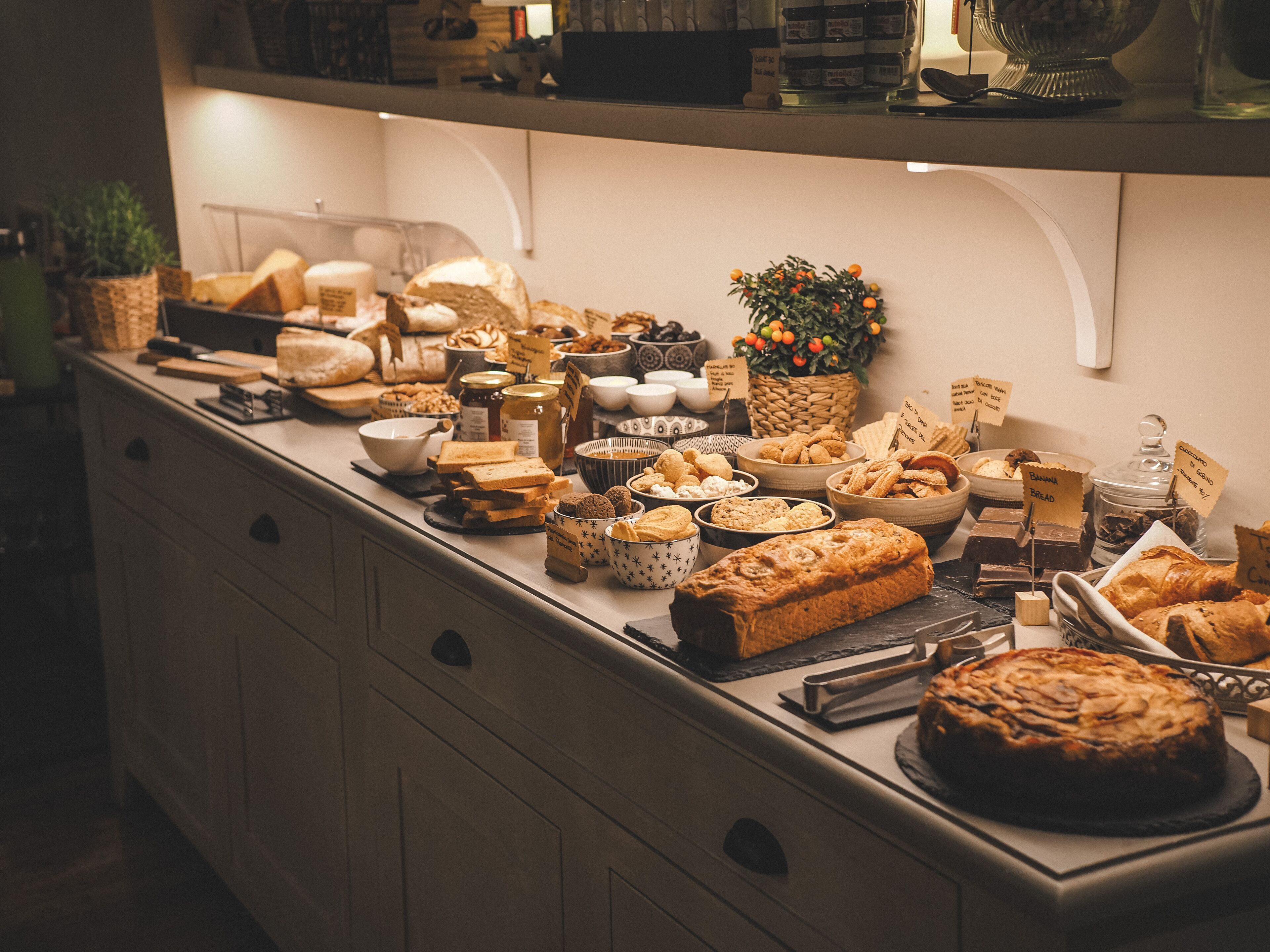daily buffet breakfast (eur 18.00 per person)