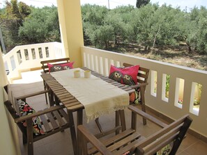 Family Villa | Balcony - Villa Pandora - Angela & Michali (Platanias)