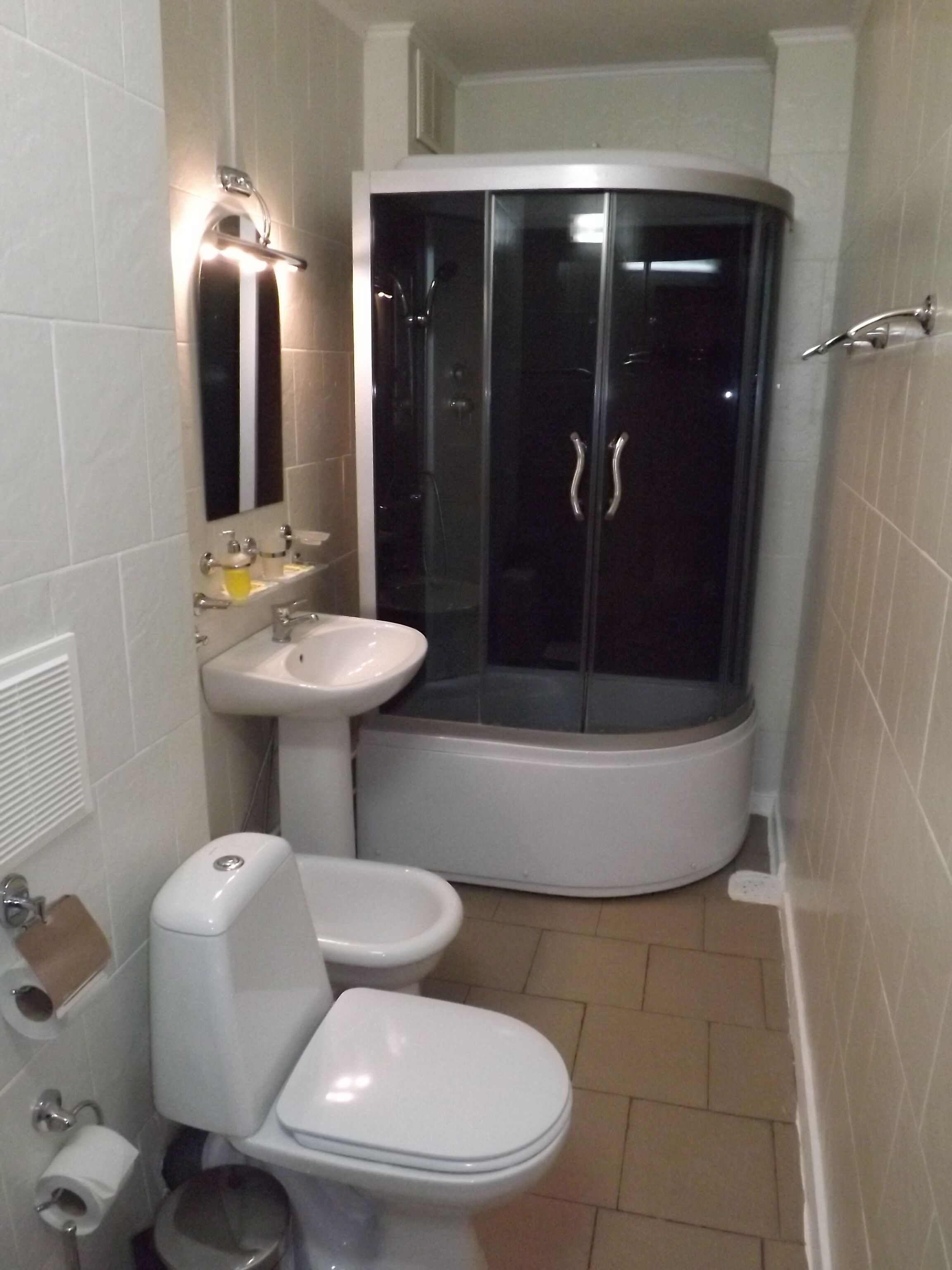 Standard Double or Twin Room | Bathroom | Shower, hair dryer, soap, shampoo