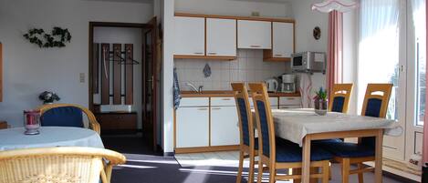 Apartment, 1 Bedroom, Balcony | Living area | LED TV