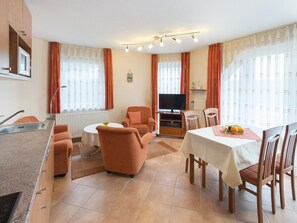 Apartamento, 1 habitación, balcón (Nr. 14) | Zona de estar | Una televisión LED