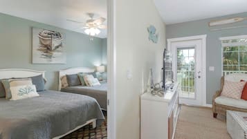 2 habitaciones, tabla de planchar con plancha, cuna de viaje y wifi