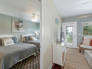2 bedrooms, iron/ironing board, travel cot, WiFi