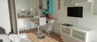 T2 with pool, terrace and parking in Vieux-Boucau