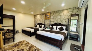 Family Room, 2 Double Beds | 1 bedroom, in-room safe, desk, free WiFi