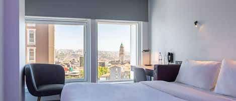 Premium Queen City View | Egyptinpuuvillaiset lakanat, ylelliset vuodevaatteet, untuvapeitot