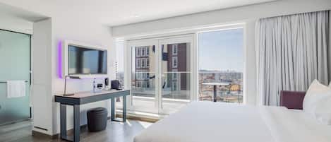 Suite, balkon | 1 slaapkamer, lakens van Egyptisch katoen, luxe beddengoed