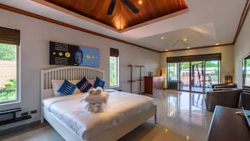 5 bedrooms, blackout curtains, iron/ironing board, free WiFi