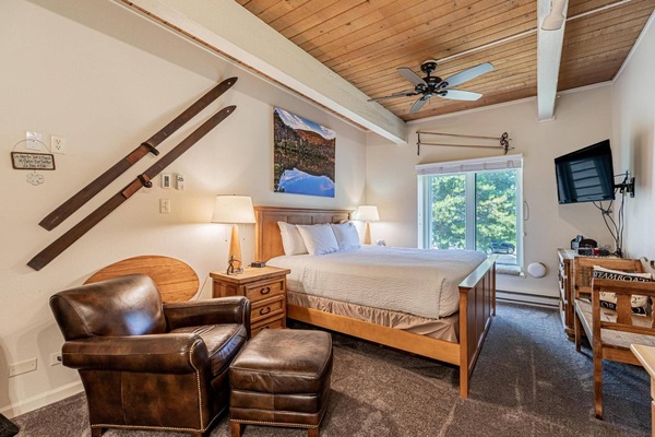 Settle into comfort with this simple yet stylish bedroom.