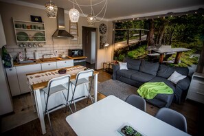 Living area - Apartament Zielona Mila (Ustrzyki Dolne)