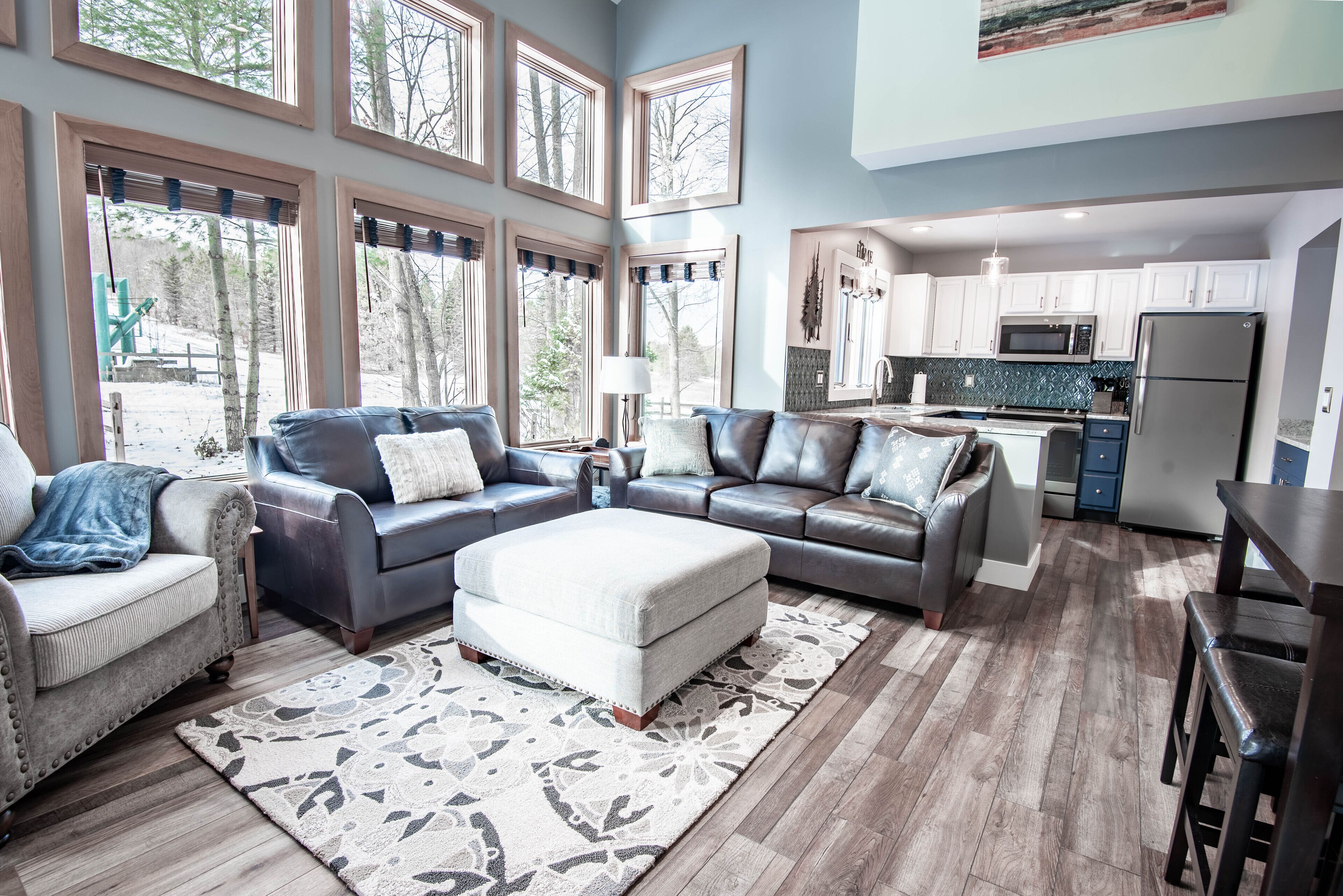 Televisión, chimenea